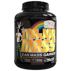 vmi sports | major mass lean mass gainer | mass gainer protein powder for muscle gain | weight gainer protein powder for men | weight gainer for women (marshmallow charms, 4 pounds)