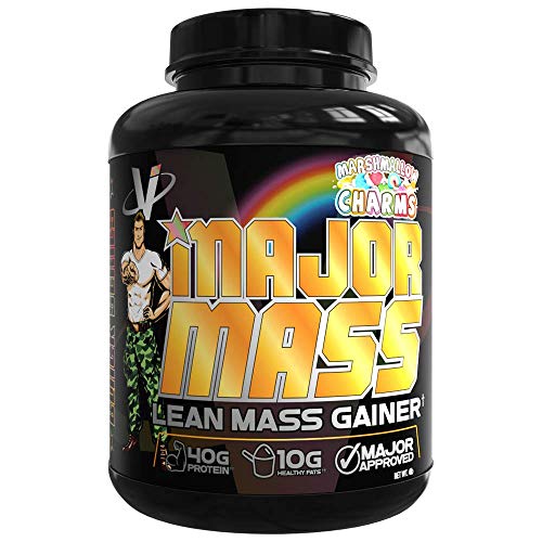 VMI Sports | Major Mass Lean Mass Gainer | Mass Gainer Protein Powder for Muscle Gain | Weight Gainer Protein Powder for Men | Weight Gainer for Women (Marshmallow Charms, 4 Pounds)