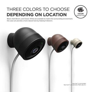 elago Google Nest Cam Outdoor Cover (Dark Brown, 3Pcs) - Full Package, All Weather Protection, Adapter Cover Included, Easy Installation