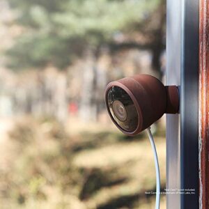 elago Google Nest Cam Outdoor Cover (Dark Brown, 3Pcs) - Full Package, All Weather Protection, Adapter Cover Included, Easy Installation