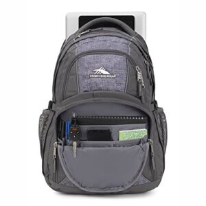 High Sierra Swerve Laptop Backpack, Slate/Woolly Weave, One Size