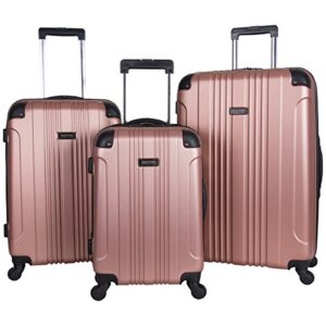 kenneth cole out of bounds, rose gold, 3-piece set (20", 24", & 28")