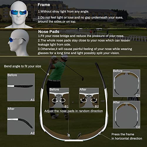 ROCKNIGHT HD Driving Polarized Sunglasses Men UV Protection Mirrored Golf Fishing Outdoor