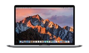 apple macbook pro 15" retina core i7 2.6ghz mlh32ll/a with touch bar, 16gb memory, 256gb solid state drive (renewed)