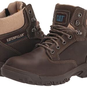 Cat Footwear womens Tess Steel Toe Work Boot, Dark Gull Grey, 7.5 US