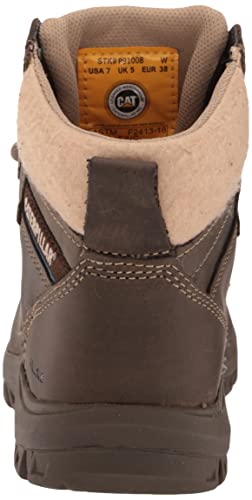 Cat Footwear womens Tess Steel Toe Work Boot, Dark Gull Grey, 7.5 US