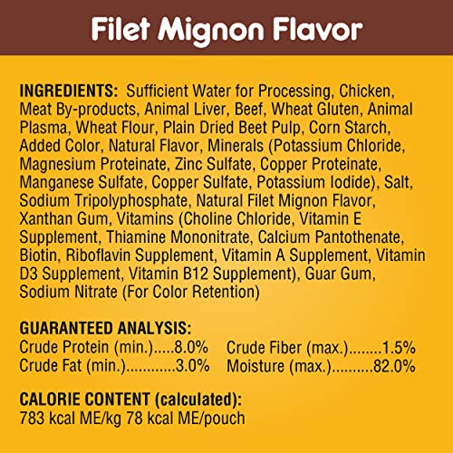 PEDIGREE CHOICE CUTS IN GRAVY Adult Soft Wet Dog Food 24-Count Variety Pack, 3.5 oz Pouches