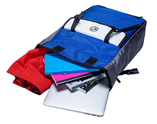 Case-It Laptop Backpack 2.0 with Hide-Away Binder Holder, Fits 13 Inch and Some 15 Inch Laptops, Purple (BKP-202-PUR)