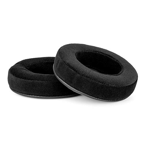 BRAINWAVZ XL Large Velour Replacement Memory Foam Earpads - Suitable For Many Other Large Over The Ear Headphones - Sennheiser, AKG, HifiMan, ATH, Philips, Fostex, Sony