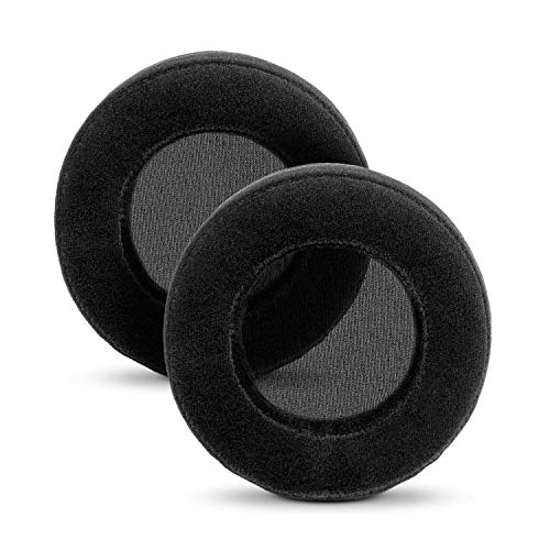 BRAINWAVZ XL Large Velour Replacement Memory Foam Earpads - Suitable For Many Other Large Over The Ear Headphones - Sennheiser, AKG, HifiMan, ATH, Philips, Fostex, Sony