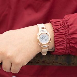 Armitron Sport Women's 45/7012PBH Rose Gold-Tone Accented Digital Chronograph Blush Pink Resin Strap Watch