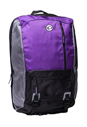 Case-It The Classic Laptop Backpack, Fits 13 Inch and Some 15 Inch Laptops, Purple (BKP-303-PUR)