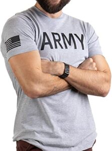 army pt style shirt | u.s. military physical training workout t-shirt-(adult,l)