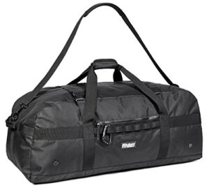 fitdom 130l 36" heavy duty extra large sports gym equipment travel duffle bag w/adjustable shoulder & compression straps. perfect for soccer baseball basketball hockey football & team coaches & more