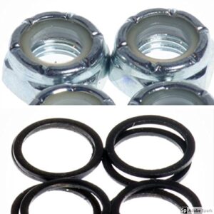 dime bag hardware skateboard truck axle washers (speed rings) nuts for speed bearing performance