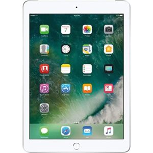 2017 Apple iPad (9.7 -inch, Wi-Fi + Cellular, 32GB)- Silver (Renewed