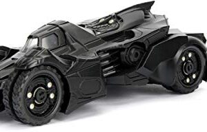 Jada Toys DC Comics Batman 2015 Arkham Knight Batmobile & Batman Metals Die-cast collectible toy vehicle with figure, Black, 1:24 Scale