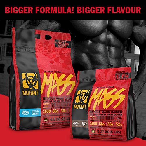 Mutant Mass | Weight Mass Gainer Protein Powder - high Calorie Protein Powder for Mass gain - Strawberry Banana - 5 Pound