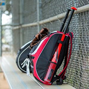 Athletico Baseball Bat Bag - Backpack, T-Ball & Softball Equipment & Gear for Youth and Adults | Holds Helmet, Glove | Shoe Compartment & Fence Hook (Magenta)