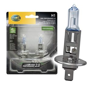 hella h1 2.0tb high performance bulb, 12v, 55w, 2 pack