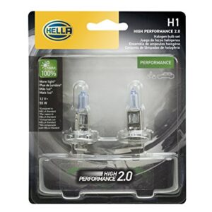 HELLA H1 2.0TB High Performance Bulb, 12V, 55W, 2 Pack