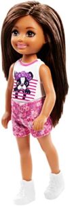 barbie ​chelsea doll wearing puppy top
