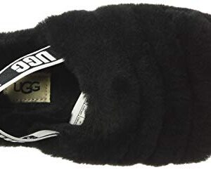 UGG womens Fluff Yeah Slide Slipper, Black, 7 US