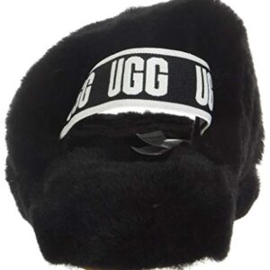 UGG womens Fluff Yeah Slide Slipper, Black, 7 US