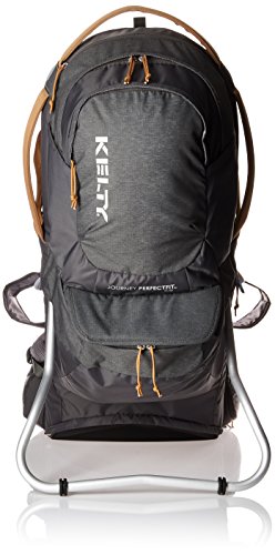 Kelty Journey PerfectFIT ELITE Child Carrier for Infants and Toddlers, Zippered Pockets Galore, 26L, Waistbelt, Aluminum Frame, Integrated Sunshade