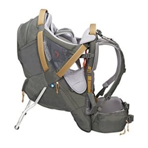 Kelty Journey PerfectFIT ELITE Child Carrier for Infants and Toddlers, Zippered Pockets Galore, 26L, Waistbelt, Aluminum Frame, Integrated Sunshade