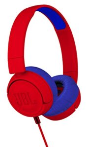jbl jr300 kids on-ear bluetooth headphones - red
