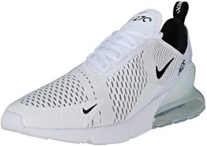 nike men's air max 270 sneaker, white white black white 100, 10