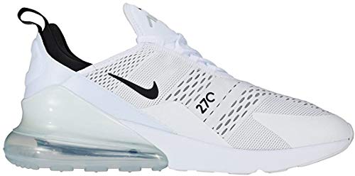 Nike Men's Air Max 270 Sneaker, White White Black White 100, 10