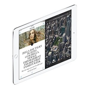 iPad Pro 9.7-inch (32GB, Wi-Fi + Cellular, Silver) 2016 Model (Renewed)