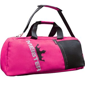 Meister Vented Convertible Duffel/Backpack Gym Bag - Ideal Carry-On - Pink 26" x 12" x 12"