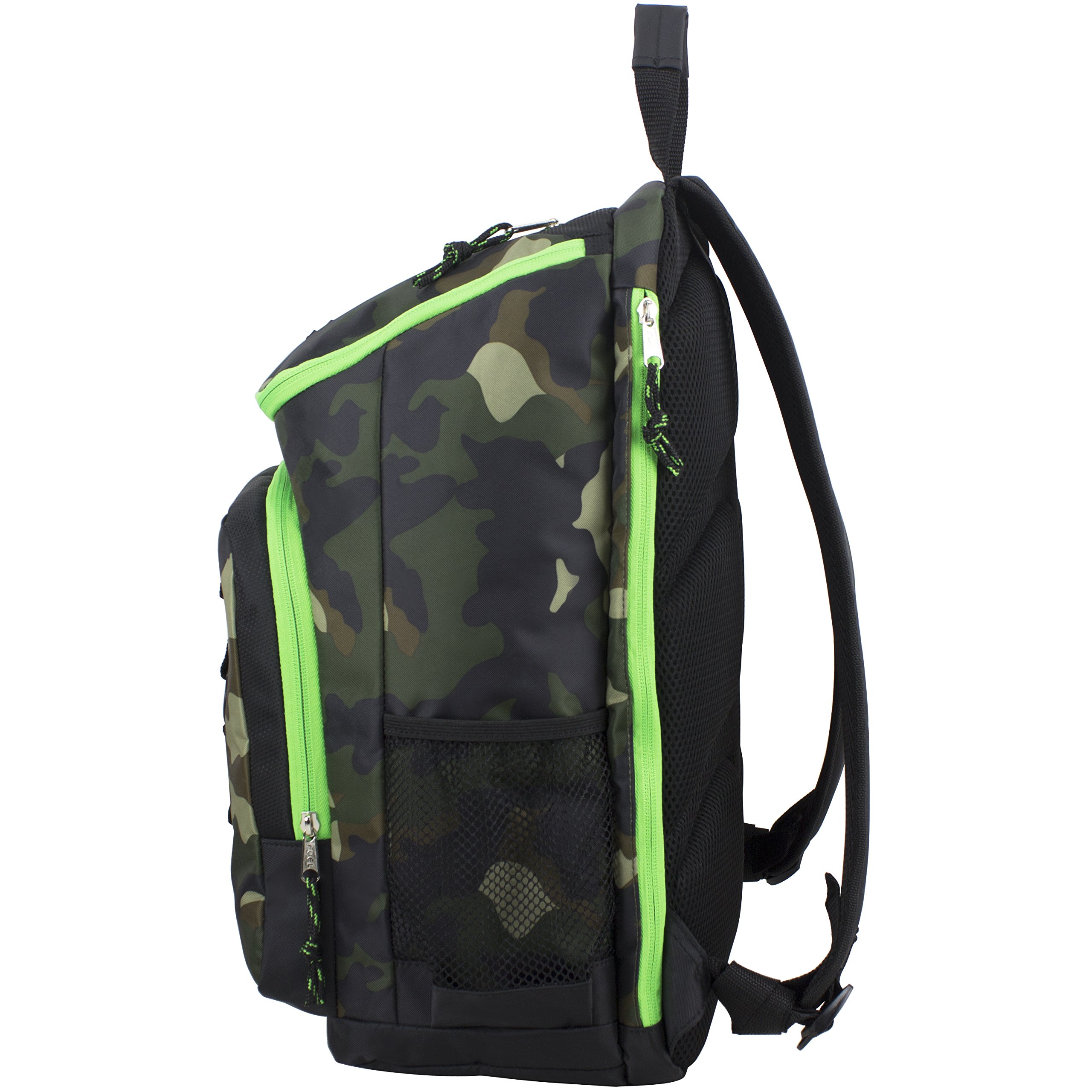 FUEL Top Load Multipurpose Backpack, Extra Large Main Compartment w/Easy Access, Padded Back w/Adjustable Comfort Straps, Front Molle Loops - Army Camo