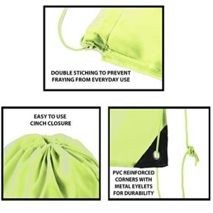 Mato & Hash Drawstring Bulk Bags Cinch Sacks Backpack Pull String Bags | 15 Colors | 1PK-100PK Available