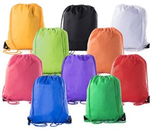 mato & hash drawstring bulk bags cinch sacks backpack pull string bags | 15 colors | 1pk-100pk available
