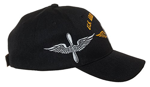 Artisan Owl Officially Licensed US Army Aviation Embroidered Black Baseball Cap