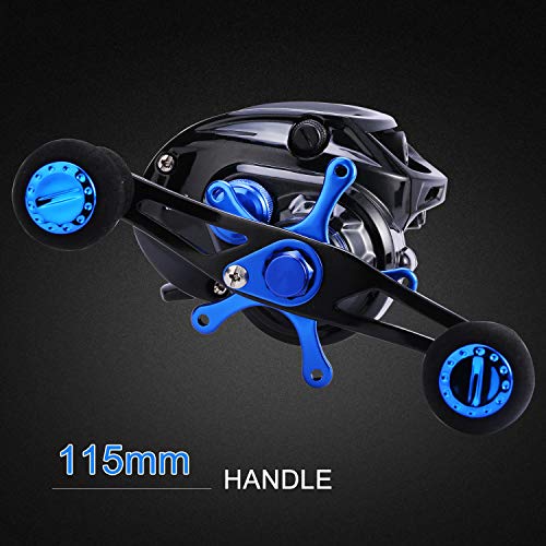 Sougayilang Baitcasting Reel, 7.0:1 Gear Ratio Super Smooth Power, 9 + 1 Shielded Ball Bearings Anti-Corrosion Baitcaster Reel Fishing Reel(Right)