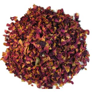 Organic Rose Flower Rose Petals Tea caffeine free herbal tea (Organic Rose Flower 4 OZ)