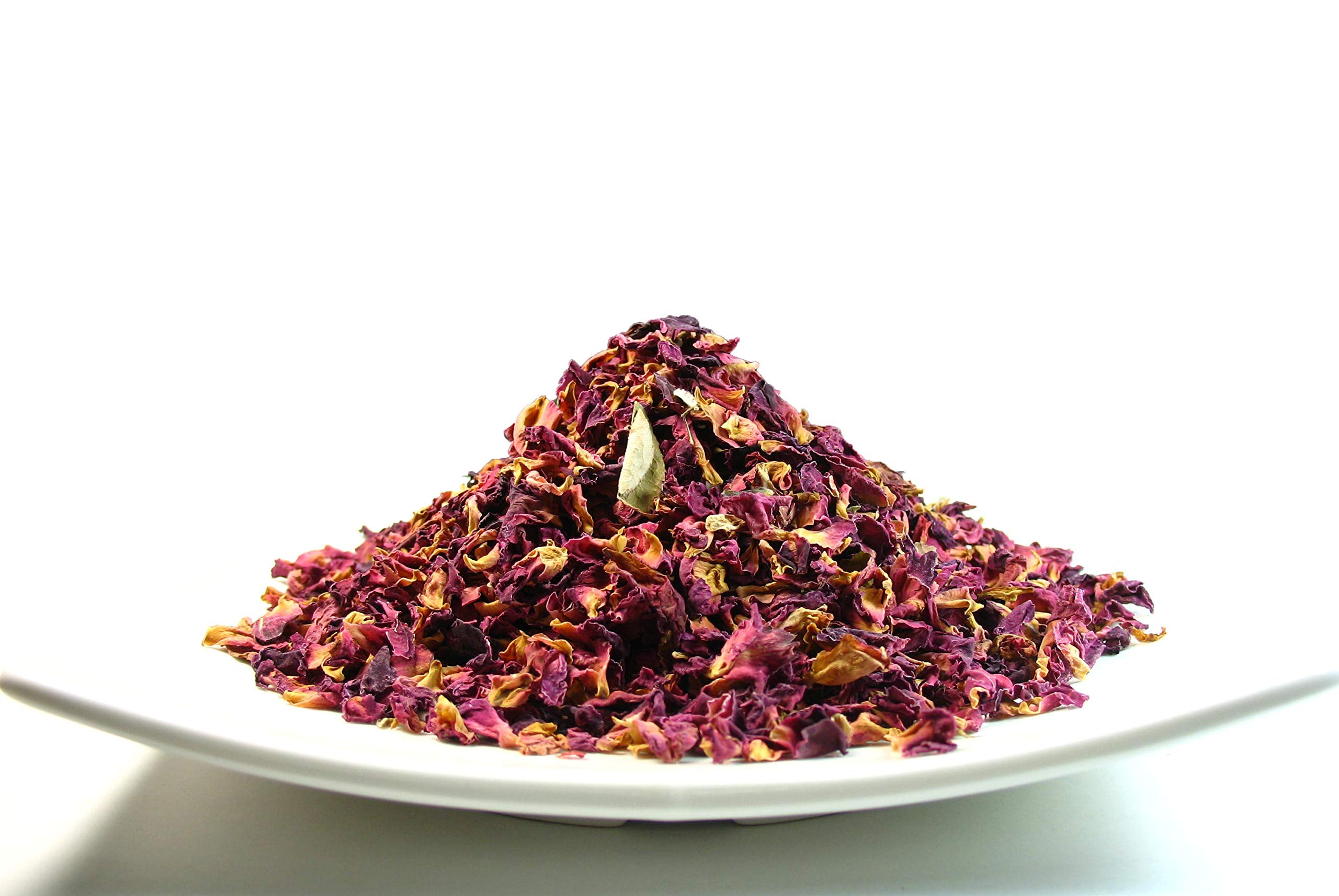 Organic Rose Flower Rose Petals Tea caffeine free herbal tea (Organic Rose Flower 4 OZ)