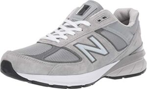 new balance men's made in us 990 v5 sneaker, grey/castlerock, 9.5