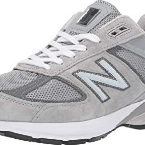 New Balance Men's Made in US 990 V5 Sneaker, Grey/Castlerock, 9.5