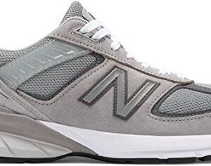 New Balance Men's Made in US 990 V5 Sneaker, Grey/Castlerock, 9.5