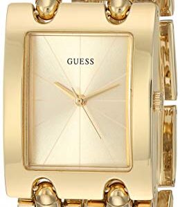 GUESS Gold-Tone Multi-Chain Bracelet Watch with Self-Adjustable Links. Color: Gold-Tone (Model: U1117L2)