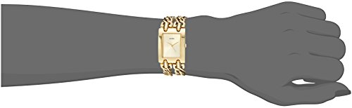 GUESS Gold-Tone Multi-Chain Bracelet Watch with Self-Adjustable Links. Color: Gold-Tone (Model: U1117L2)