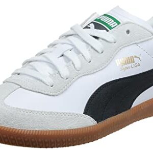 PUMA mens Super Liga Og Sneaker, Puma White-puma Black-puma Team Gold, 13 US