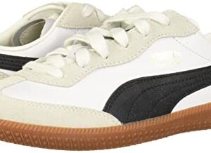 PUMA mens Super Liga Og Sneaker, Puma White-puma Black-puma Team Gold, 13 US