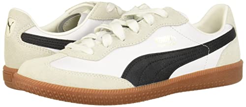 PUMA mens Super Liga Og Sneaker, Puma White-puma Black-puma Team Gold, 13 US